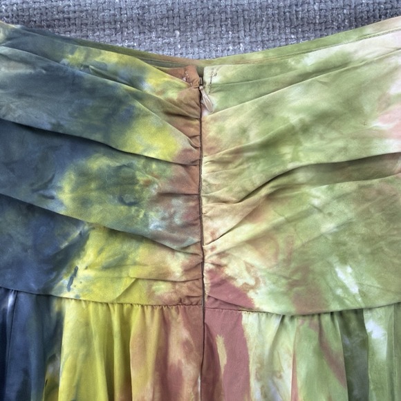 Twelfth Street by Cynthia Vincent Women's Large Tie-dye Ruched Full Maxi Skirt - Picture 4 of 12